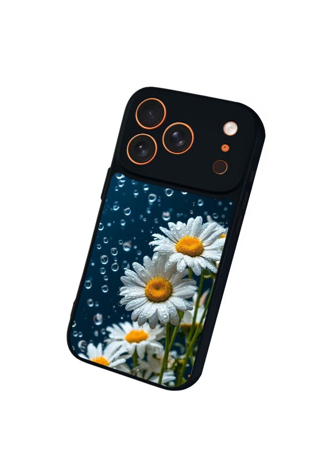 iPhone 17 Pro Max Uyumlu Cicek Tasarımlı Glossy Premium Kılıf