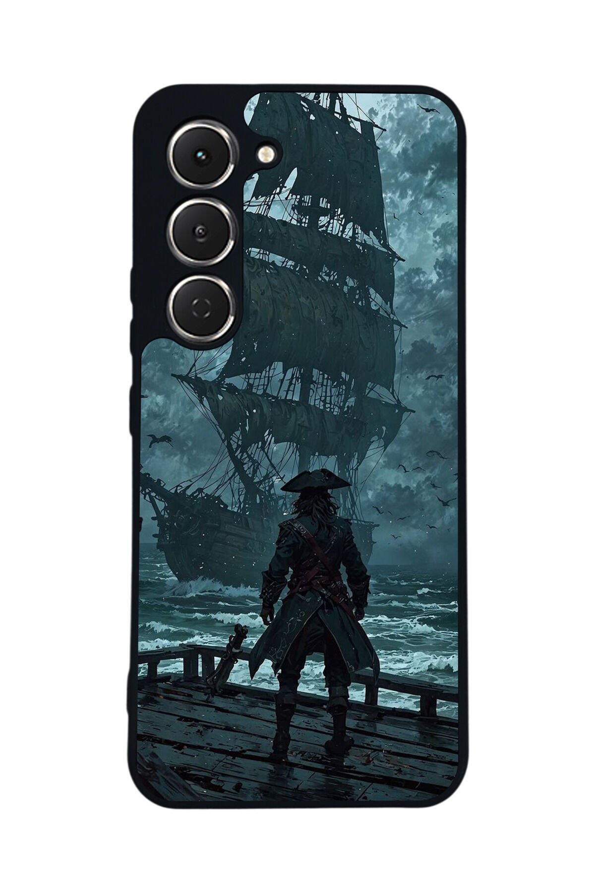 Tecno Spark 40 Pro Uyumlu Korsan Tasarımlı Glossy Premium Kılıf