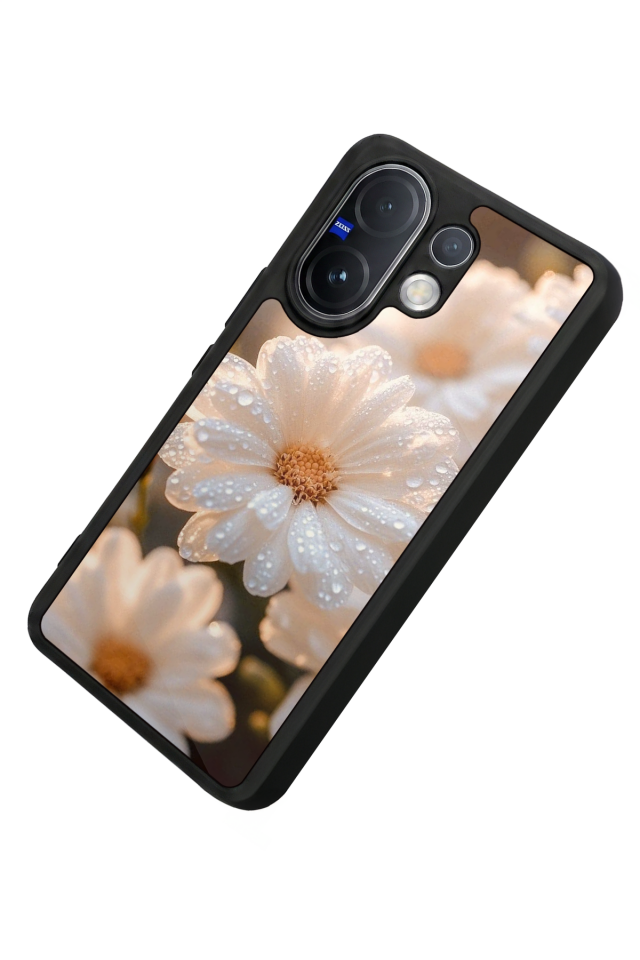 Vivo V60 Uyumlu Cicek Tasarımlı Glossy Premium Kılıf