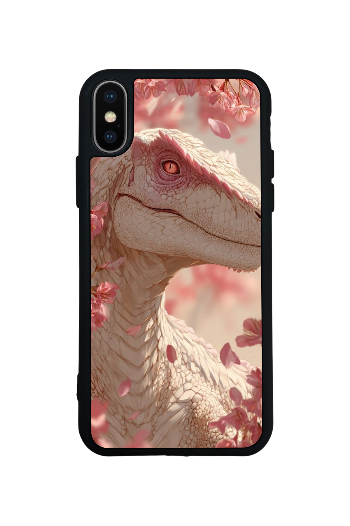 iPhone X/ XS Uyumlu Dinazor Tasarımlı Glossy Premium Kılıf