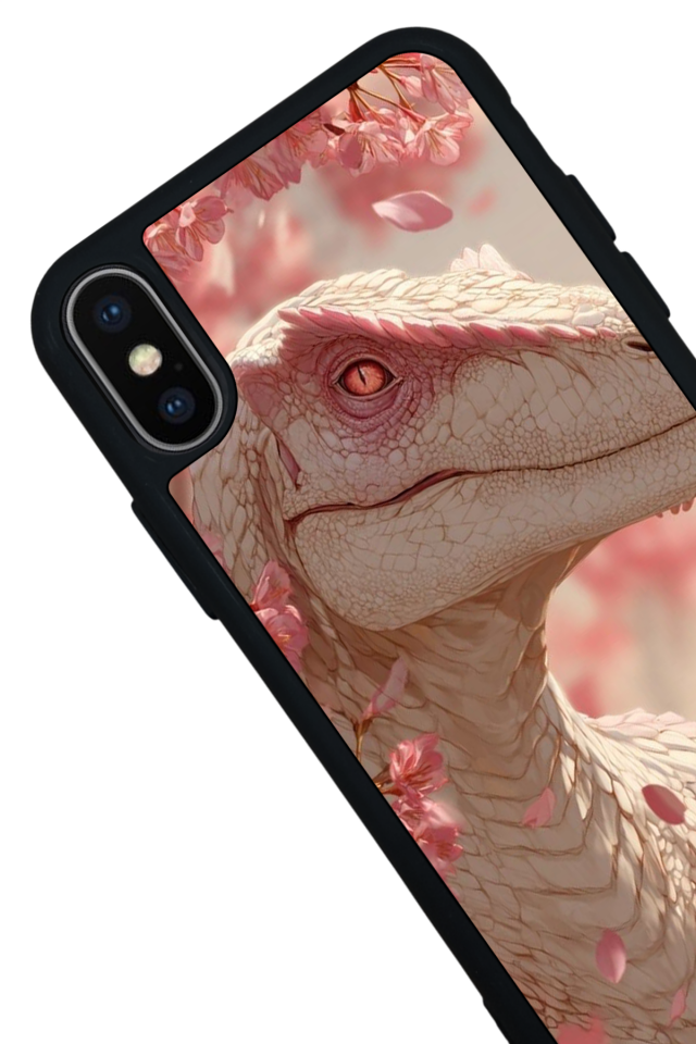 iPhone X/ XS Uyumlu Dinazor Tasarımlı Glossy Premium Kılıf