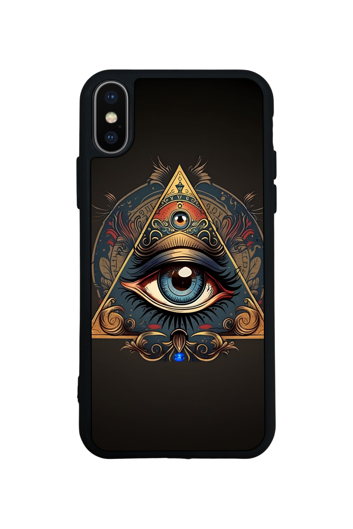 iPhone X/ XS Uyumlu Göz Tasarımlı Glossy Premium Kılıf