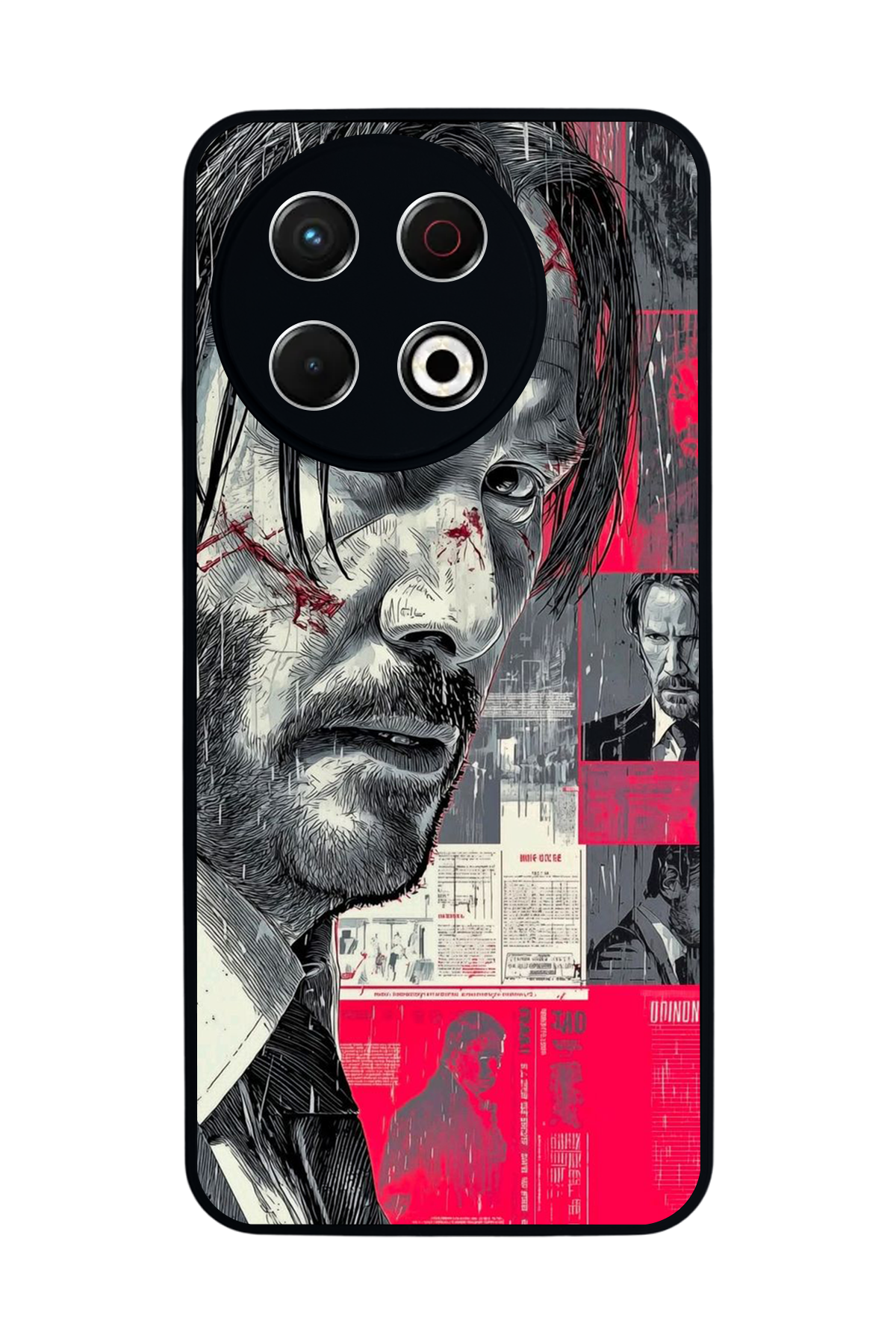 Tecno Spark 30 Pro Uyumlu JohnWick Tasarımlı Glossy Premium Kılıf