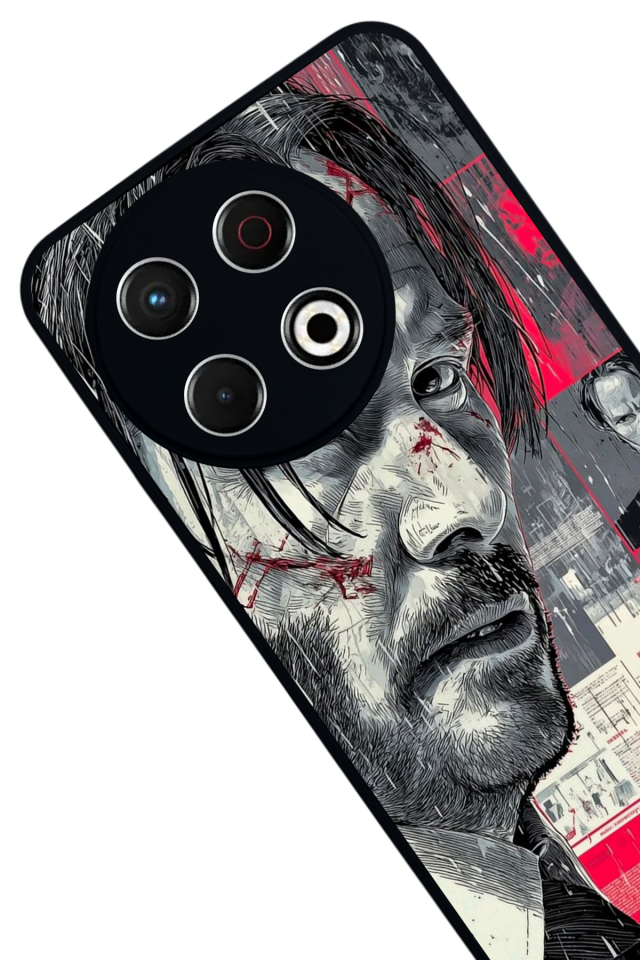 Tecno Spark 30 Pro Uyumlu JohnWick Tasarımlı Glossy Premium Kılıf