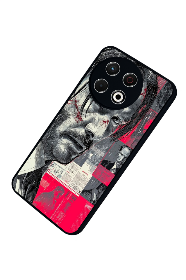 Tecno Spark 30 Pro Uyumlu JohnWick Tasarımlı Glossy Premium Kılıf