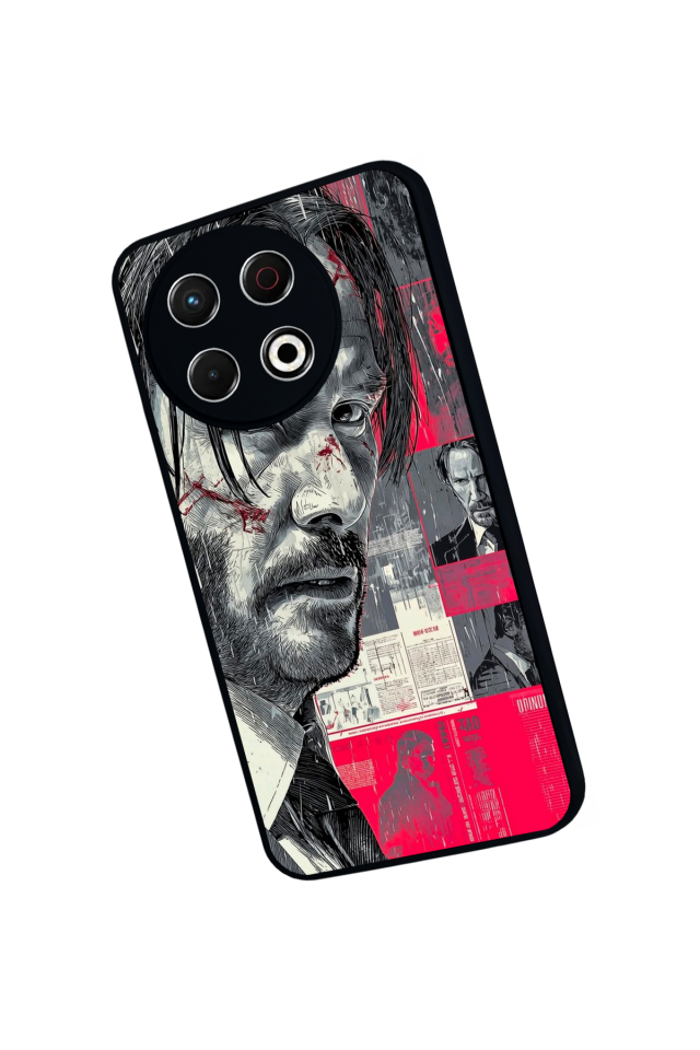 Tecno Spark 30 Pro Uyumlu JohnWick Tasarımlı Glossy Premium Kılıf