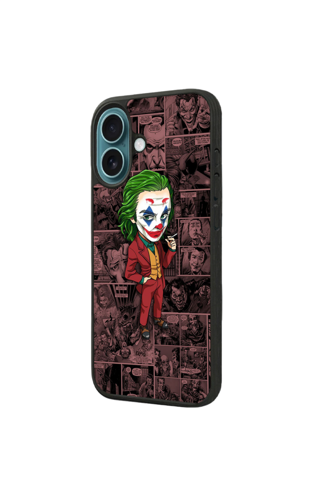 iPhone 16 Uyumlu Joker Tasarımlı Glossy Premium Kılıf