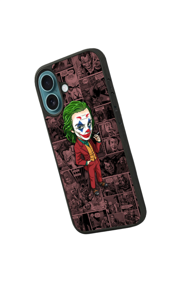 iPhone 16 Uyumlu Joker Tasarımlı Glossy Premium Kılıf
