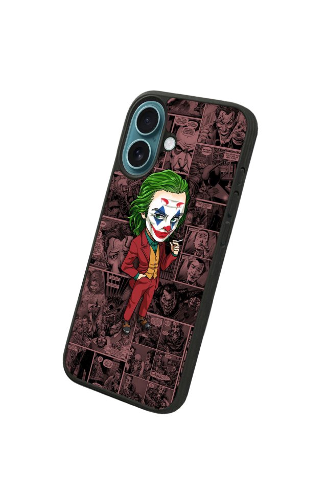 iPhone 16 Uyumlu Joker Tasarımlı Glossy Premium Kılıf