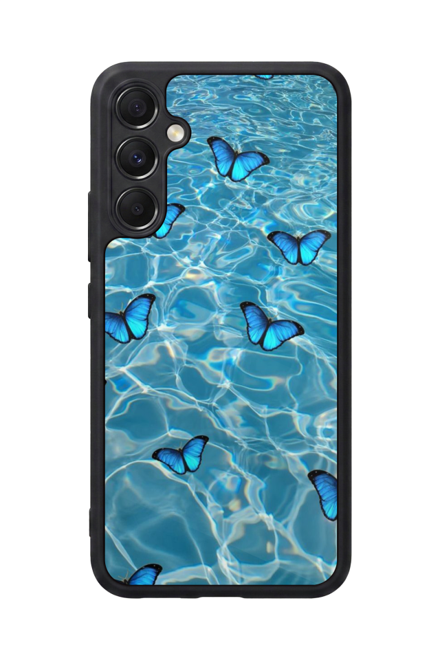Samsung Galaxy A34 Uyumlu Kelebek Tasarımlı Glossy Premium Kılıf