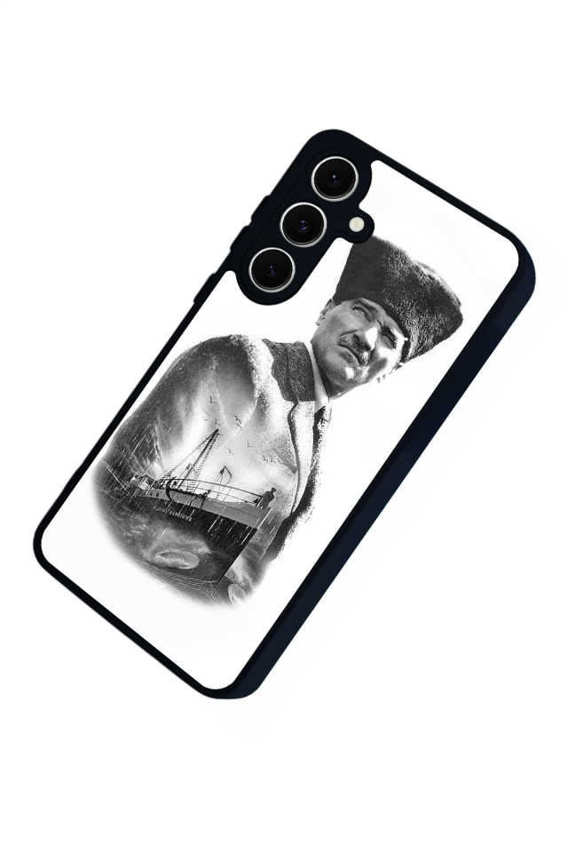 Samsung Galaxy S24 FE Uyumlu Mustafa Kemal Ataturk Tasarımlı Glossy Premium Kılıf
