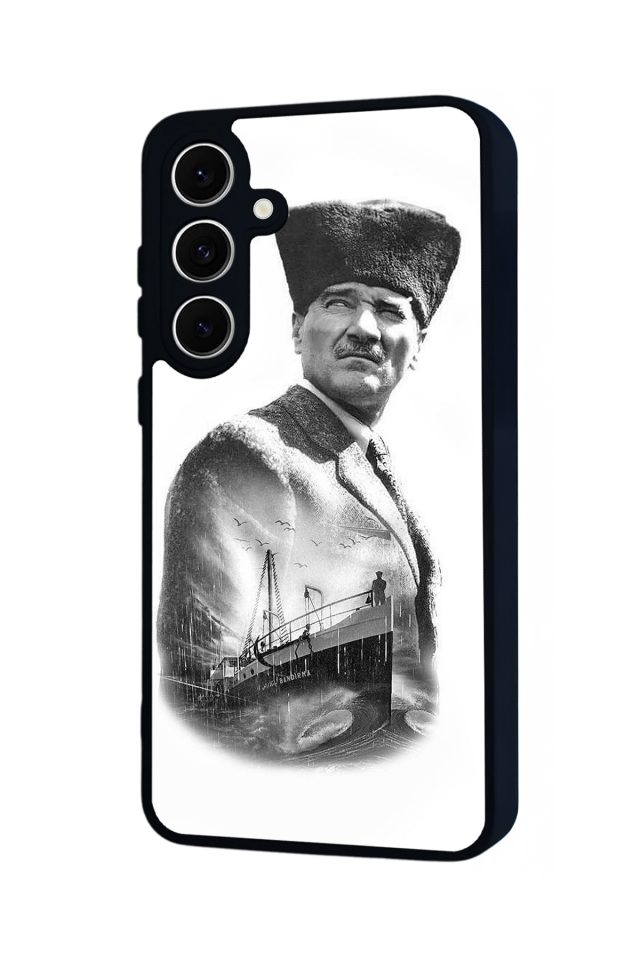 Samsung Galaxy S24 FE Uyumlu Mustafa Kemal Ataturk Tasarımlı Glossy Premium Kılıf