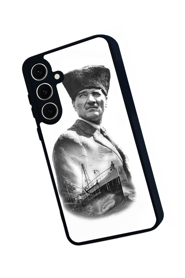 Samsung Galaxy S24 FE Uyumlu Mustafa Kemal Ataturk Tasarımlı Glossy Premium Kılıf