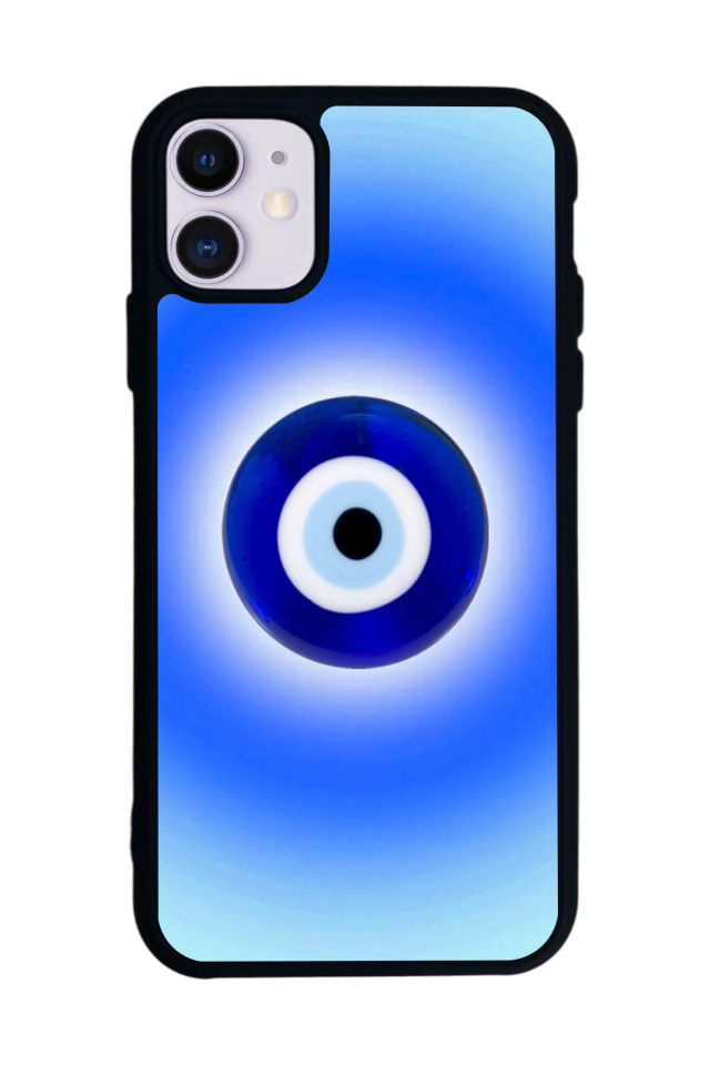 iPhone 11 Uyumlu Nazar Tasarımlı Glossy Premium Kılıf
