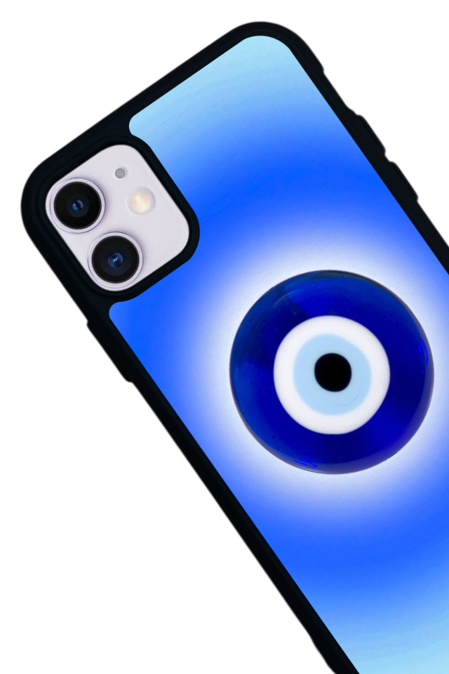 iPhone 11 Uyumlu Nazar Tasarımlı Glossy Premium Kılıf