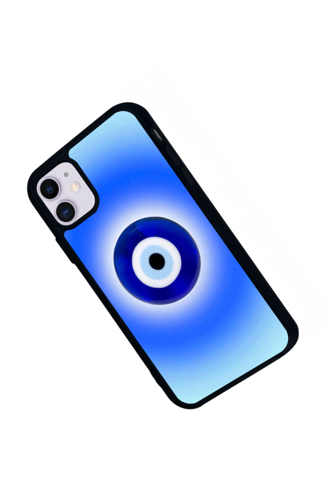 iPhone 11 Uyumlu Nazar Tasarımlı Glossy Premium Kılıf