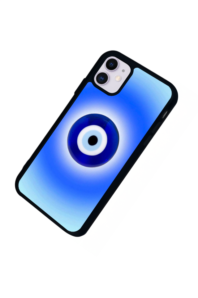 iPhone 11 Uyumlu Nazar Tasarımlı Glossy Premium Kılıf