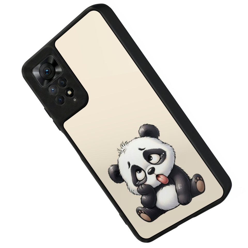 Xiaomi Redmi Note 11 Pro Uyumlu Panda Tasarımlı Glossy Premium Kılıf