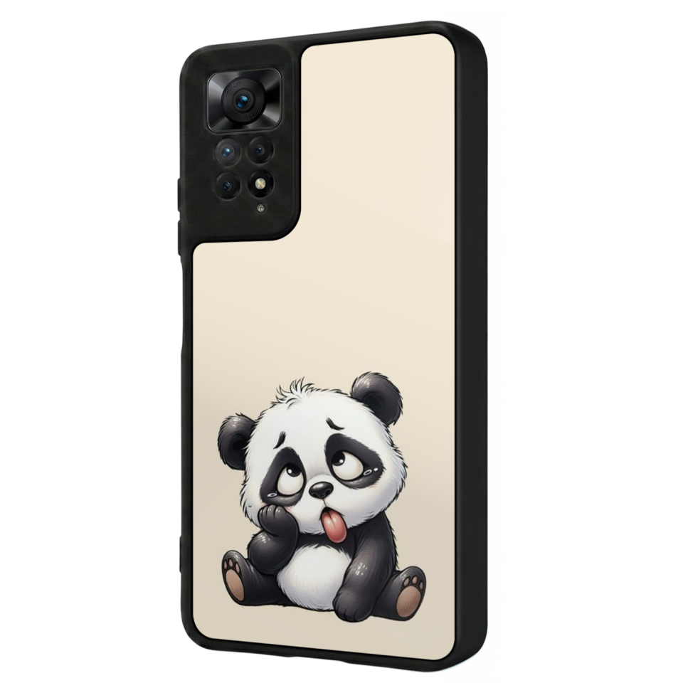 Xiaomi Redmi Note 11 Pro Uyumlu Panda Tasarımlı Glossy Premium Kılıf