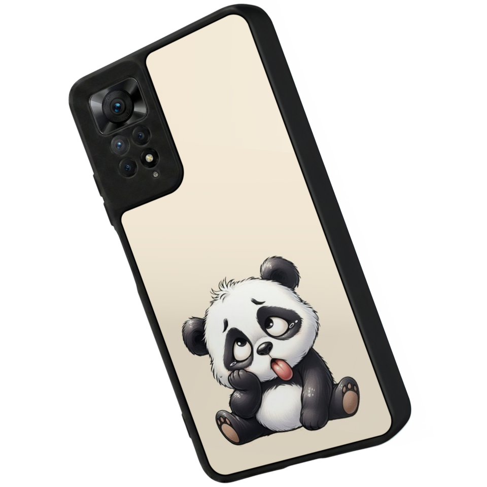 Xiaomi Redmi Note 11 Pro Uyumlu Panda Tasarımlı Glossy Premium Kılıf