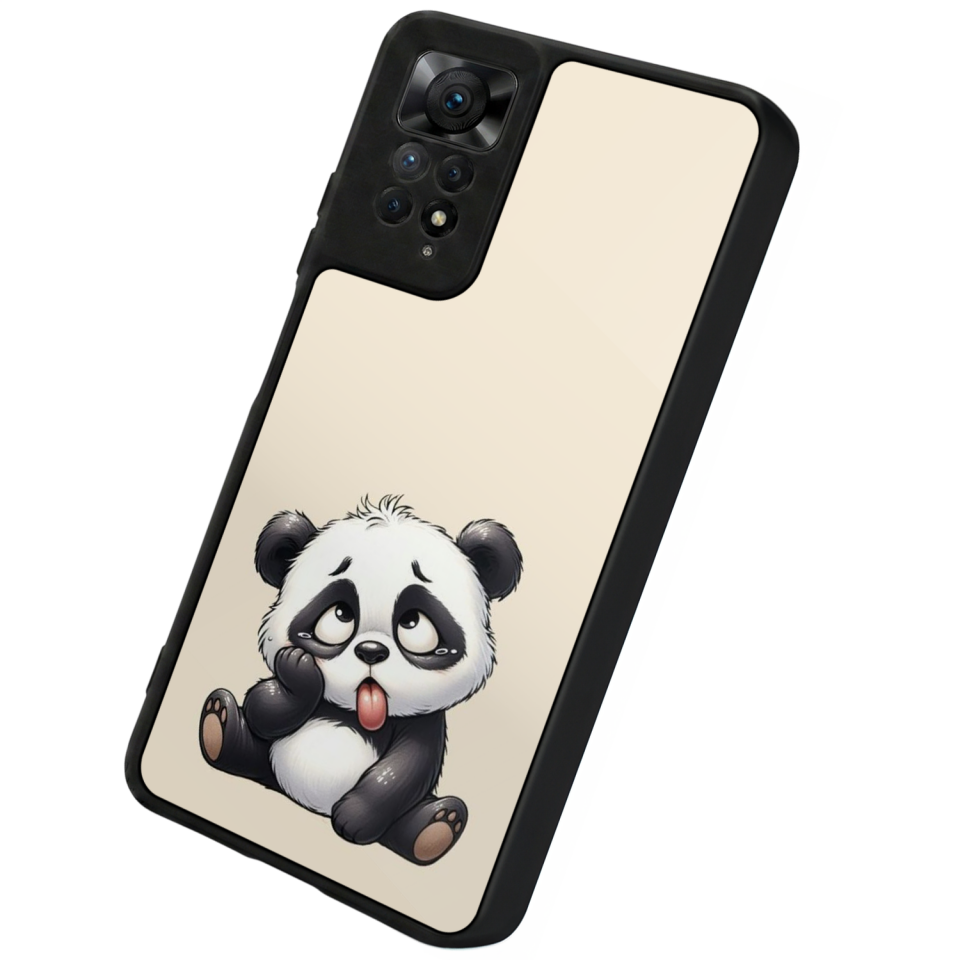 Xiaomi Redmi Note 11 Pro Uyumlu Panda Tasarımlı Glossy Premium Kılıf