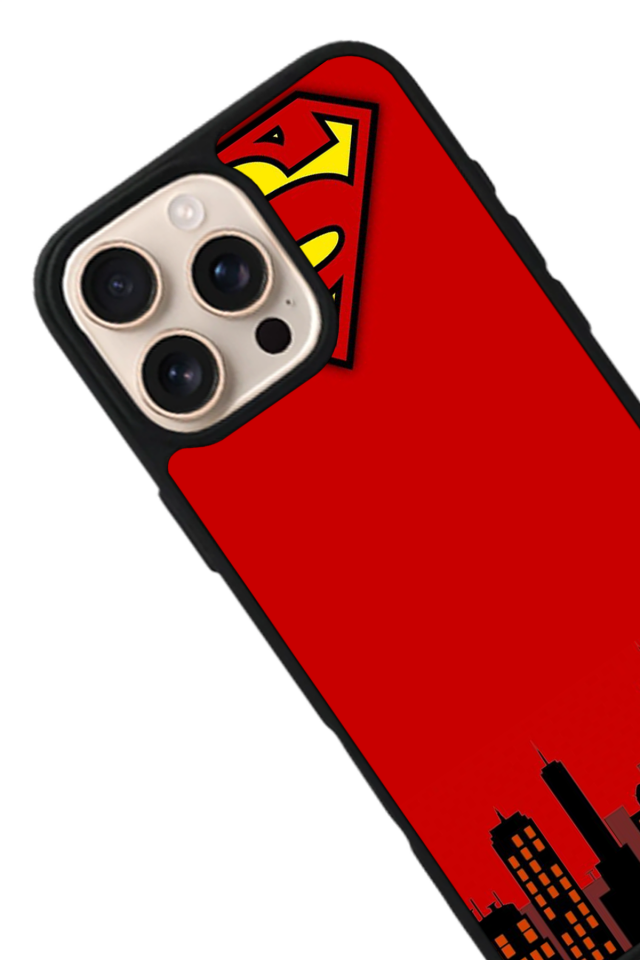 iPhone 15 Pro Uyumlu Superman Tasarımlı Glossy Premium Kılıf