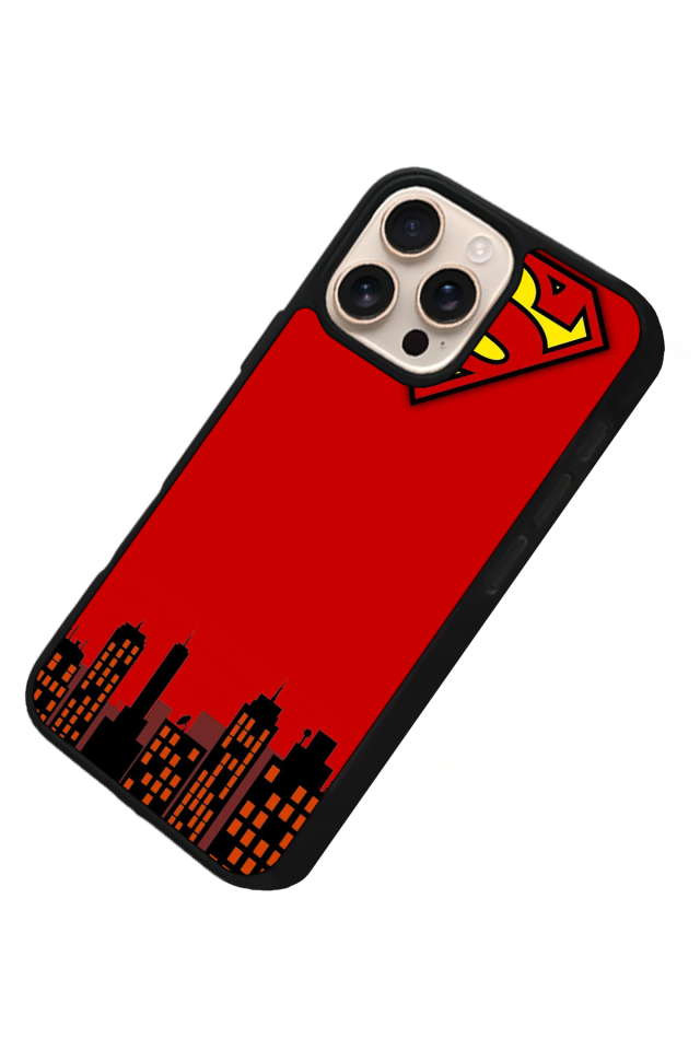 iPhone 15 Pro Uyumlu Superman Tasarımlı Glossy Premium Kılıf