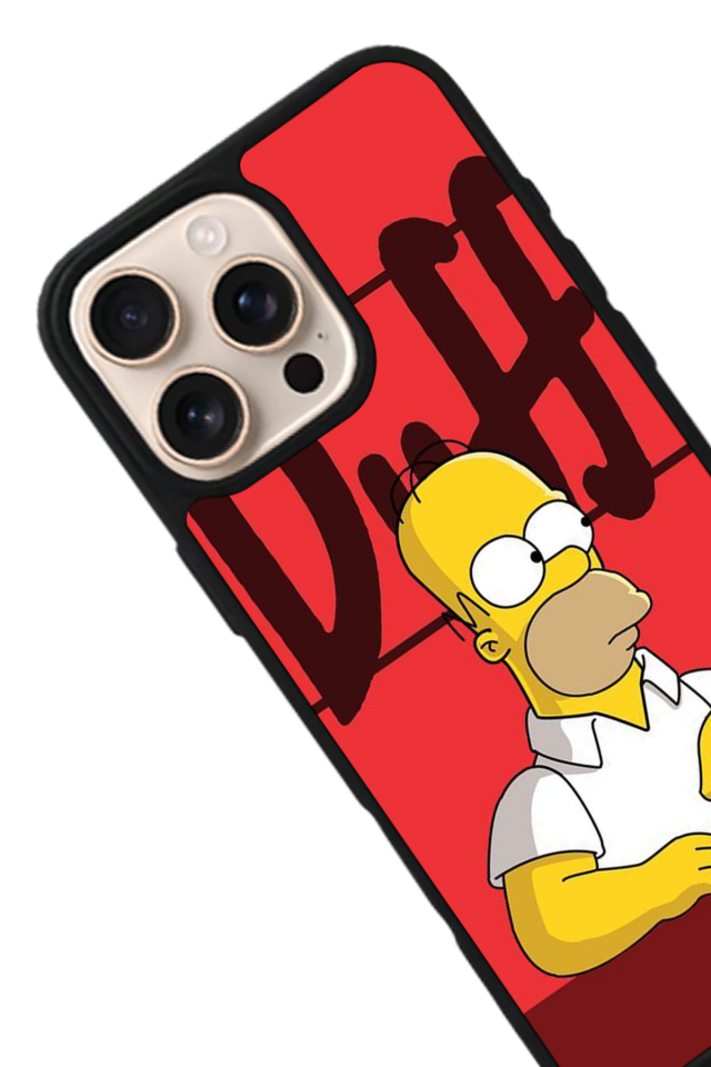 iPhone 16 Pro Uyumlu The Simpsons Tasarımlı Glossy Premium Kılıf
