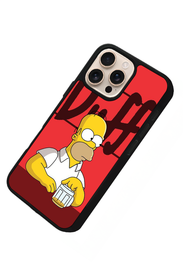 iPhone 16 Pro Uyumlu The Simpsons Tasarımlı Glossy Premium Kılıf