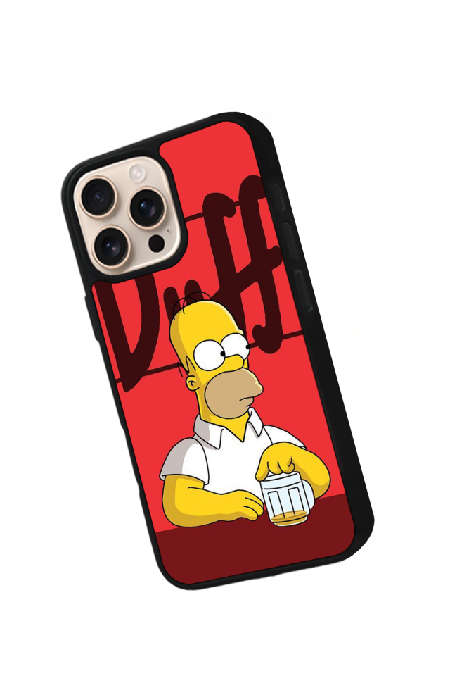 iPhone 16 Pro Uyumlu The Simpsons Tasarımlı Glossy Premium Kılıf