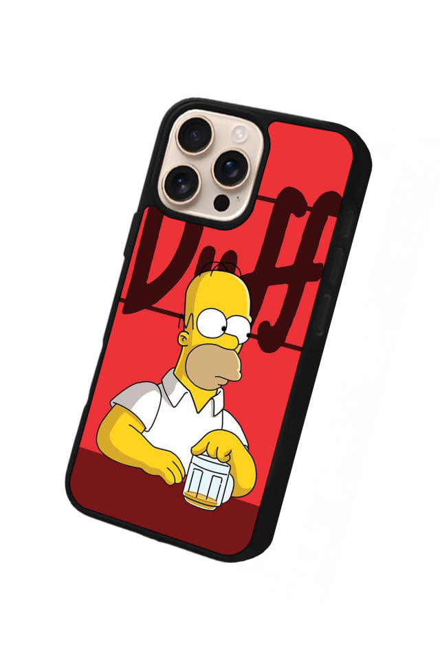 iPhone 16 Pro Uyumlu The Simpsons Tasarımlı Glossy Premium Kılıf