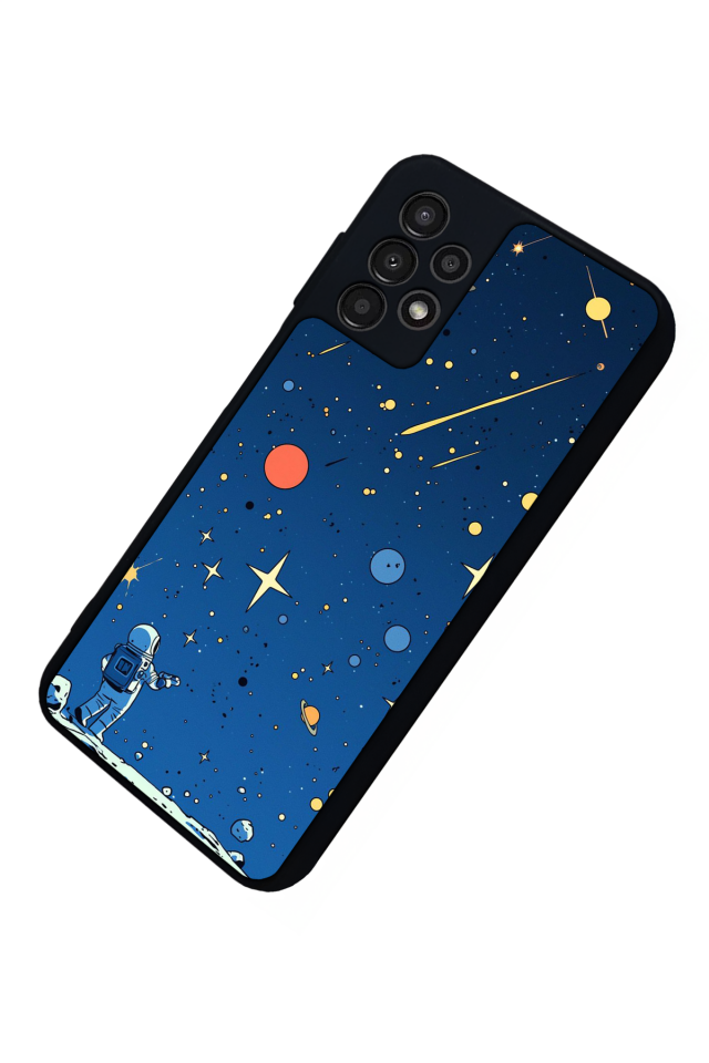 Samsung Galaxy A23 Uyumlu Uzay Tasarımlı Glossy Premium Kılıf