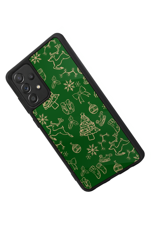 Samsung Galaxy A72 Uyumlu Yilbasi Christmas Tasarımlı Glossy Premium Kılıf
