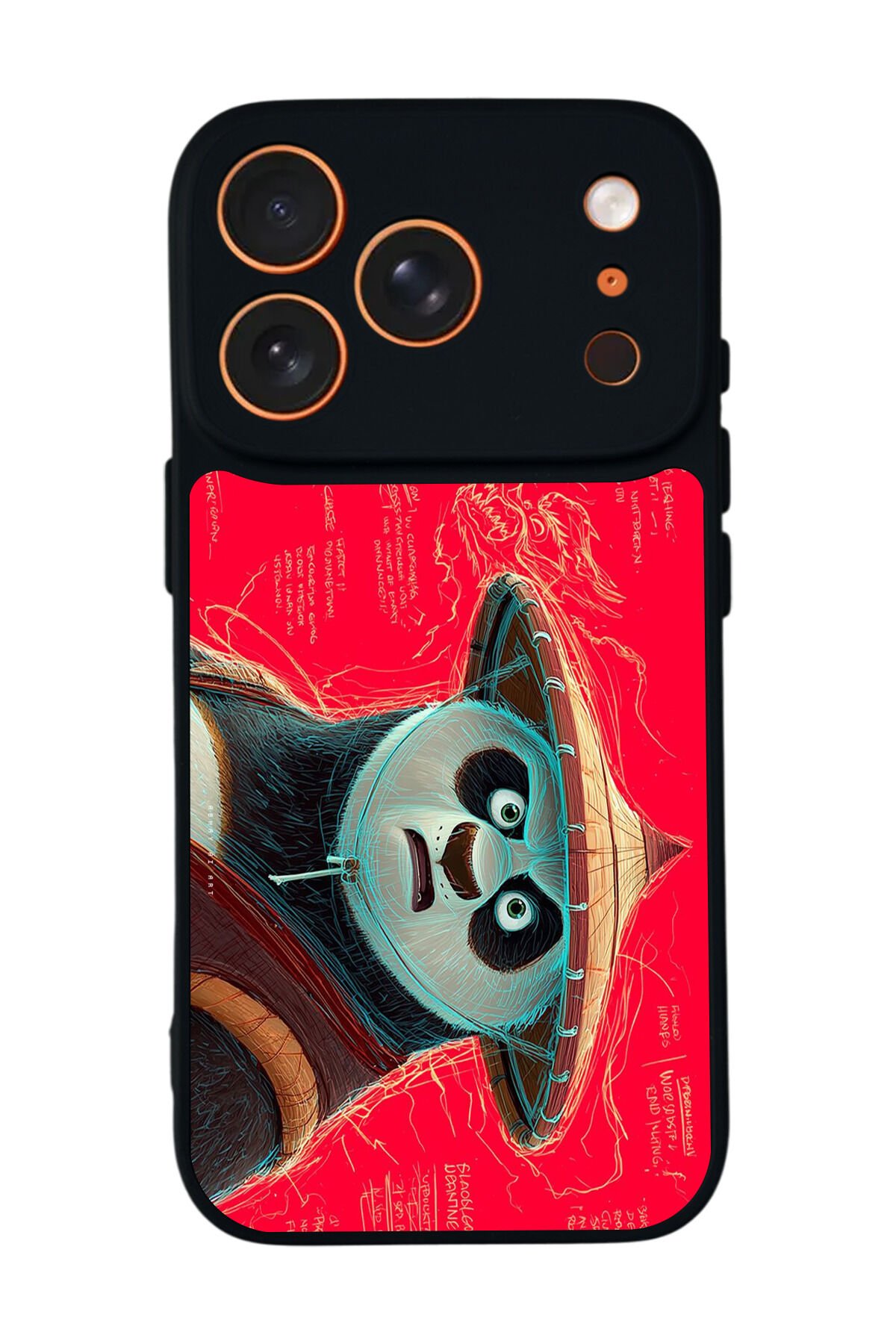 iPhone 17 Pro Uyumlu Kung Fu Panda Tasarımlı Glossy Premium Kılıf