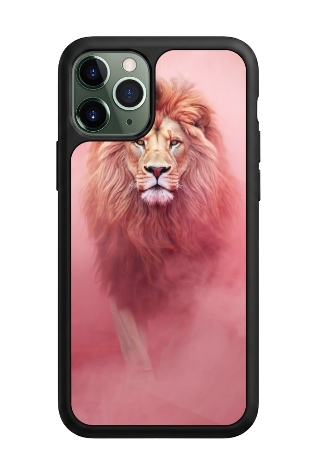 iPhone 11 Pro Max Uyumlu Aslan Tasarımlı Glossy Premium Kılıf