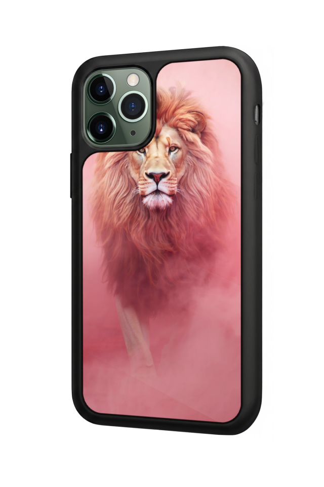 iPhone 11 Pro Max Uyumlu Aslan Tasarımlı Glossy Premium Kılıf
