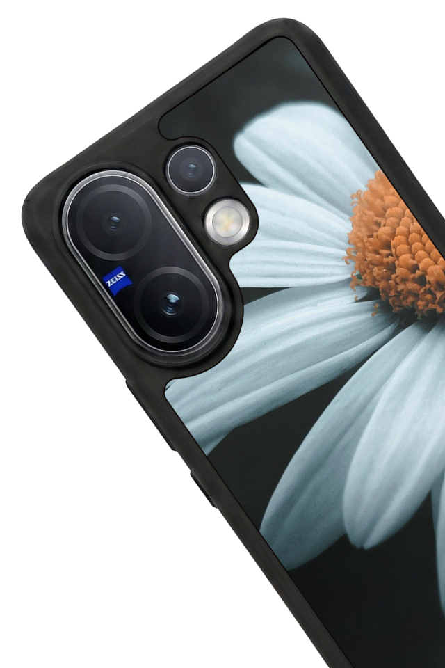 Vivo V60 Uyumlu Cicek Tasarımlı Glossy Premium Kılıf