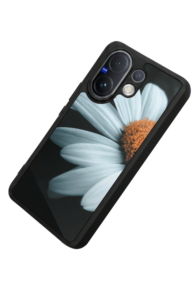 Vivo V60 Uyumlu Cicek Tasarımlı Glossy Premium Kılıf