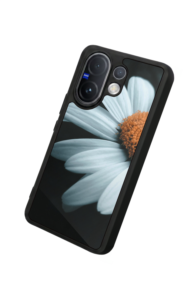 Vivo V60 Uyumlu Cicek Tasarımlı Glossy Premium Kılıf