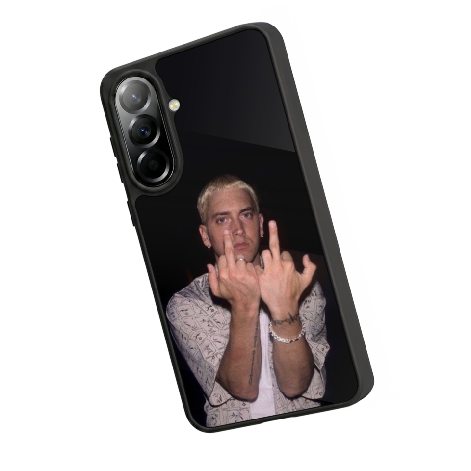 Samsung Galaxy A37 Uyumlu Eminem Tasarımlı Glossy Premium Kılıf