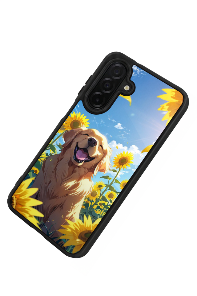 Samsung Galaxy A26 Uyumlu Golden Kopek Tasarımlı Glossy Premium Kılıf