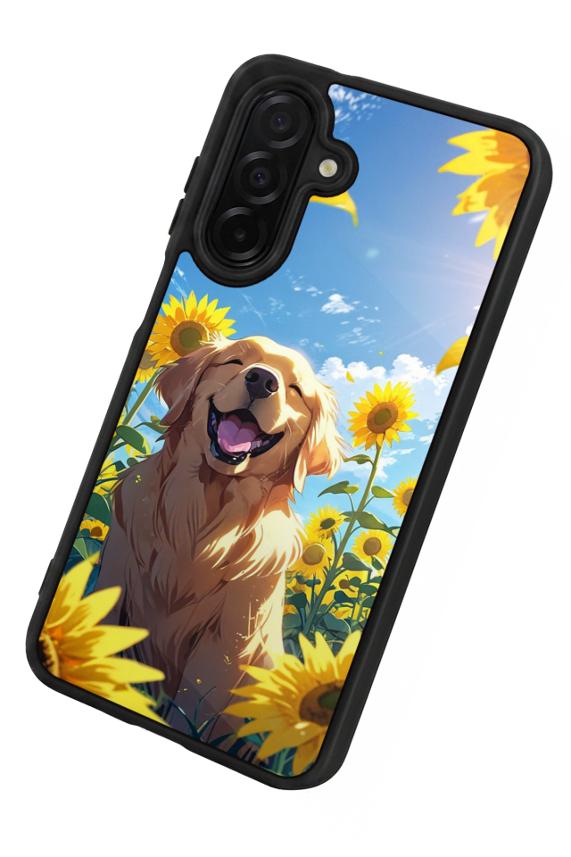 Samsung Galaxy A26 Uyumlu Golden Kopek Tasarımlı Glossy Premium Kılıf