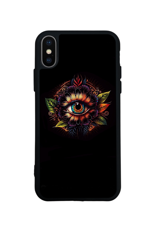 iPhone X/ XS Uyumlu Göz Tasarımlı Glossy Premium Kılıf