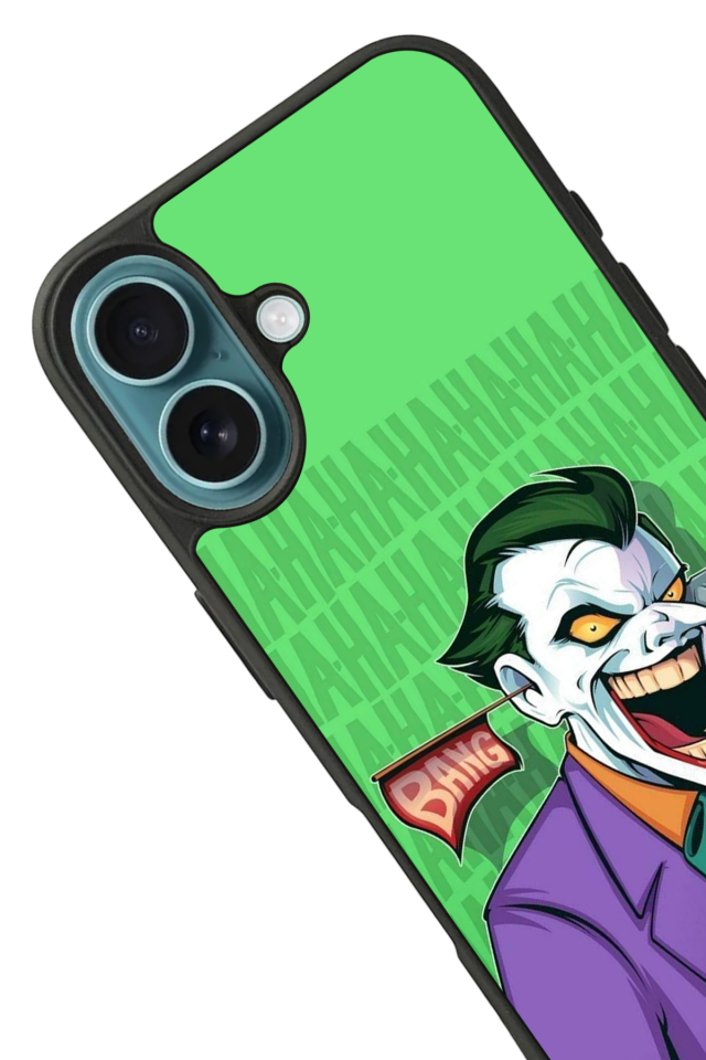 iPhone 16 Uyumlu Joker Tasarımlı Glossy Premium Kılıf