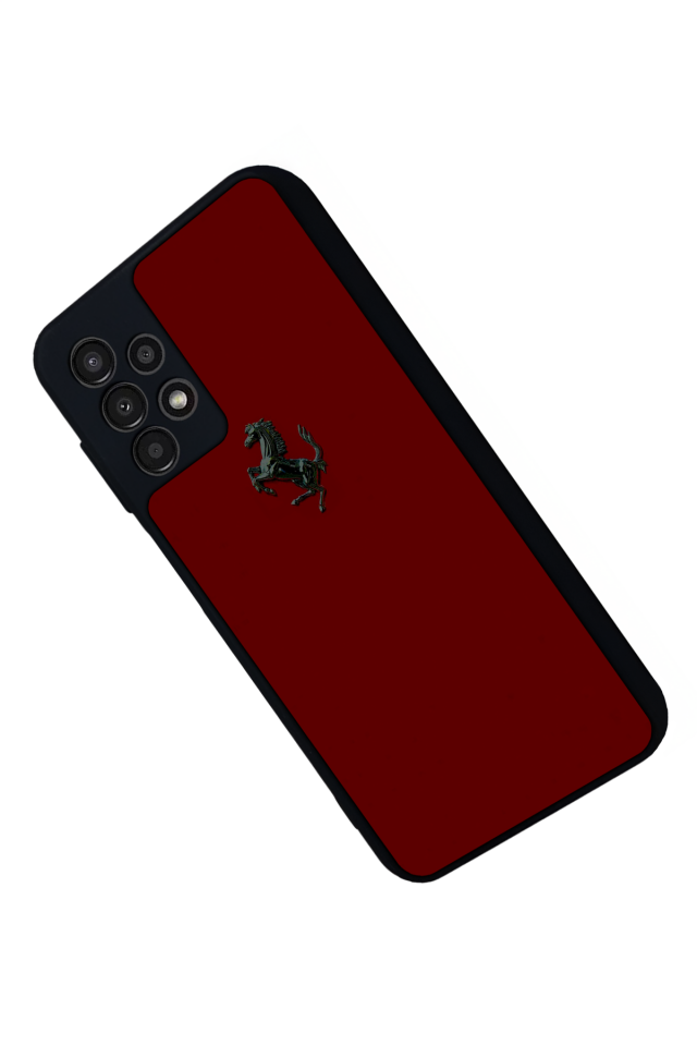 Samsung Galaxy A23 Uyumlu Kirmizi Tasarımlı Glossy Premium Kılıf