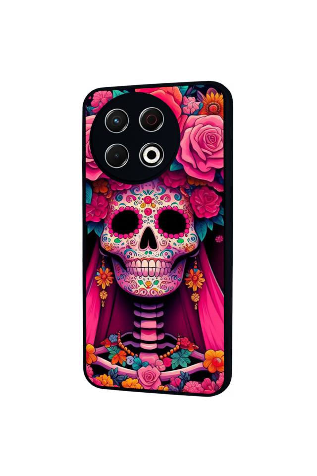 Tecno Spark 30 Pro Uyumlu KuruKafa Tasarımlı Glossy Premium Kılıf