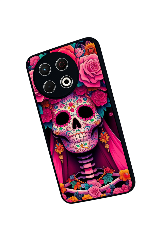 Tecno Spark 30 Pro Uyumlu KuruKafa Tasarımlı Glossy Premium Kılıf