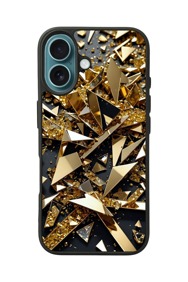 iPhone 16 Plus Uyumlu Mermer Marble Tasarımlı Glossy Premium Kılıf