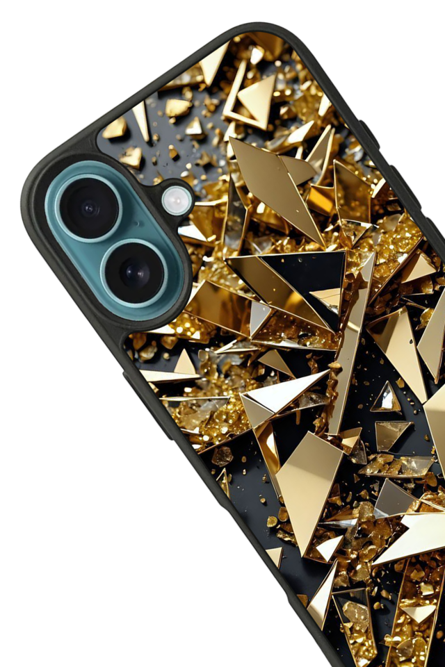 iPhone 16 Plus Uyumlu Mermer Marble Tasarımlı Glossy Premium Kılıf