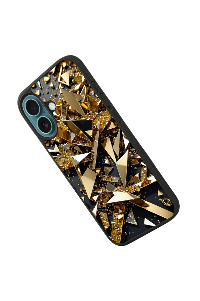 iPhone 16 Plus Uyumlu Mermer Marble Tasarımlı Glossy Premium Kılıf